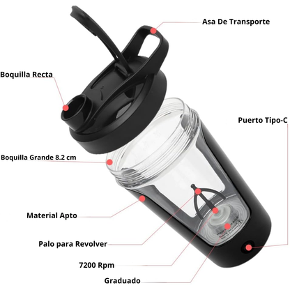 Vaso Mezclador con Carga USB